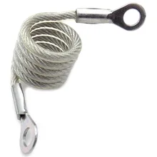 Сумка ПВХ пружинная обработка терминал стальной проволочный шнур безопасные наконечники шнур пружина-как выдвижная стальная проволока инструмент струна