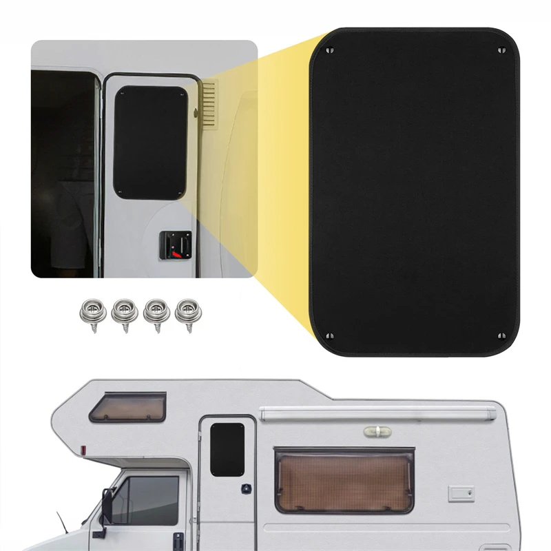 24x16Inch RV Entry Door Window Cover Shade Sunshade Sun Blackout Camper  Accessories For Travel Trailer Motorhome Camper