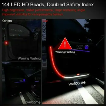 

Pair Door Open light 2pcs Door Warning Lamp Flowing Flashing LED Strip
