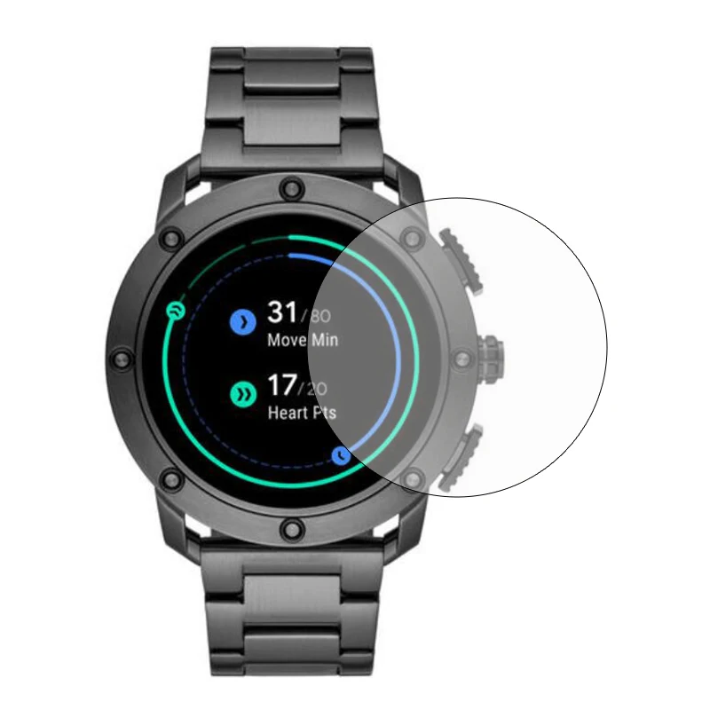 Smartwatch vidro temperado claro protetor de película protetora guarda para diesel no axial 2019 esporte relógio lcd protetor tela capa proteção