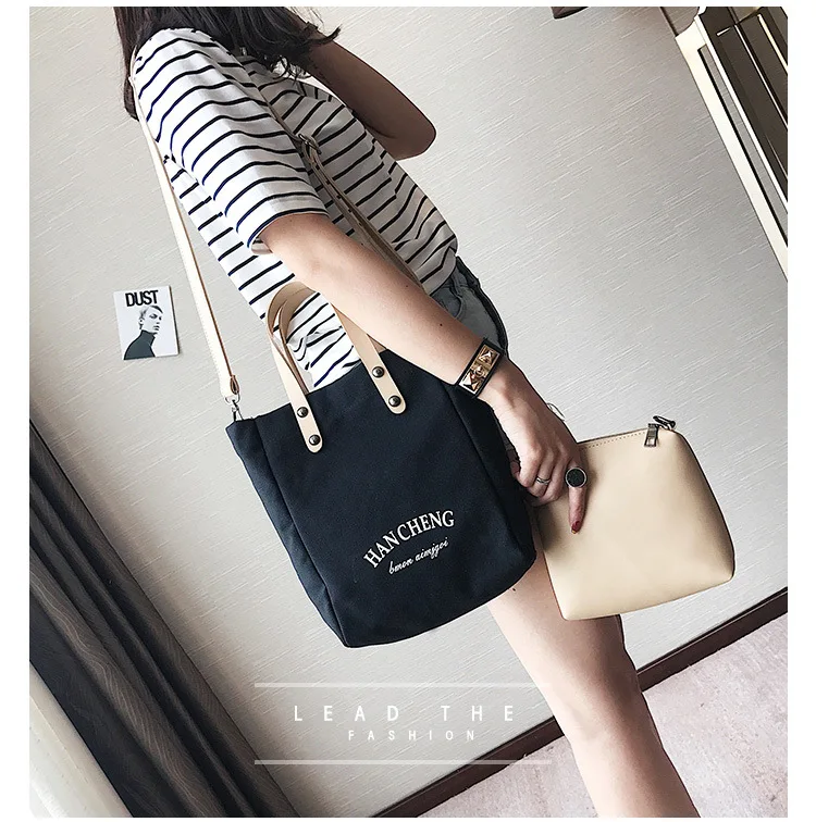 

2019 new large capacity tot bag alphabet simple shopping bag fashion single shoulder slant handbag