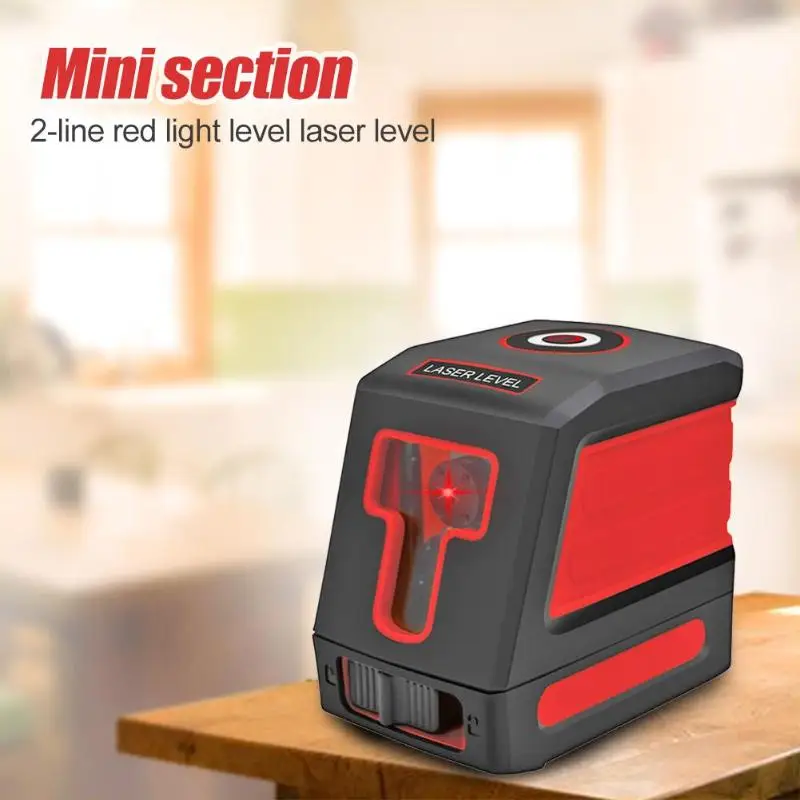 Высокоточный лазерный уровень измерительный прибор 2 линии Красный светильник