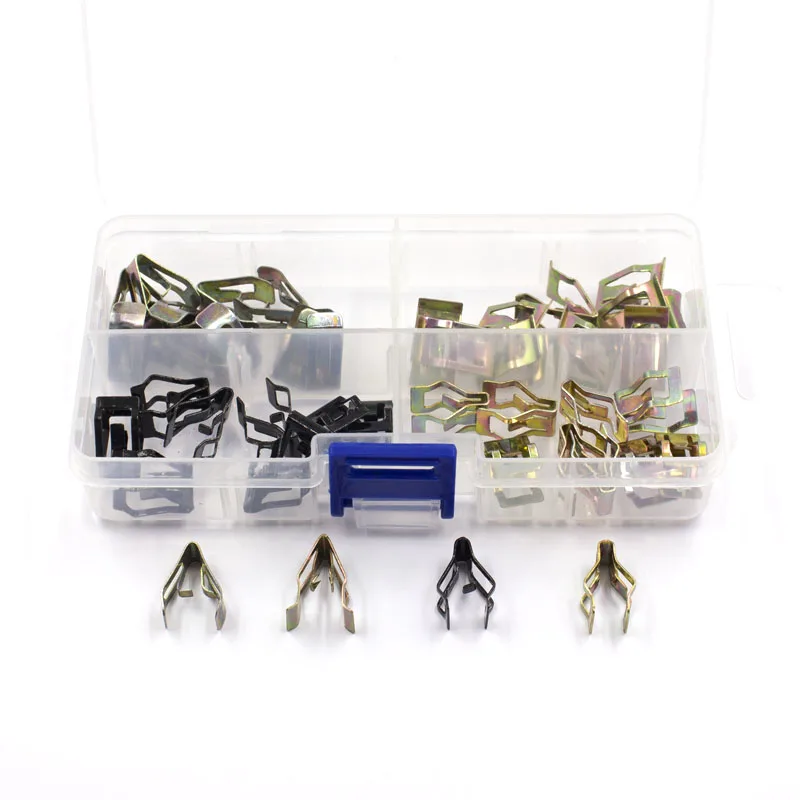 

40Pcs Car Body Metal Clips Auto Console Dash Dashboard Trim Rivets Fixed Fastener Clip