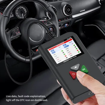 

Car Upgraded 2.4in Screen Scanner Fault Detector Battery Testing YA-206 Diagnostic Tool Live Data For OBDII Protocol Cars