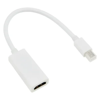 

1000pcs/lot Audio Multimedia Mini Display Ports MINI DP To HDMI Adapter Short Cable Cord For MacBook Pro For IMac Air