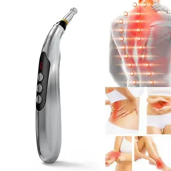 

Acupuncture Pen Electronic Acupuncture Meridian Therapy Heads Massager Energy Set Pens with Tools 2 Massage Pain Machine Re O1O1
