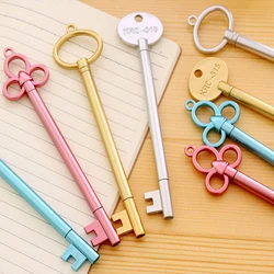 Stylo à Gel pour clés rétro, créatif en plastique couleur bonbon, stylo à eau pour clés, fournitures scolaires et de bureau 
