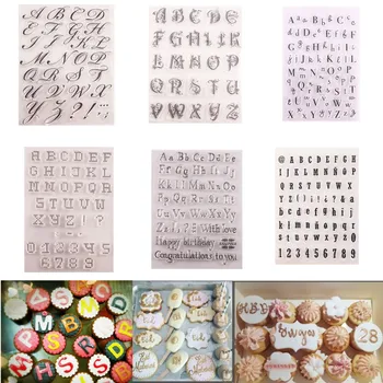 

DIY Cake Tool Letter Alphabet Numeral Cookie Cutter Embosser Stamp Sticky Decorating Christmas Fondant Cutter Tools Sugarcraft