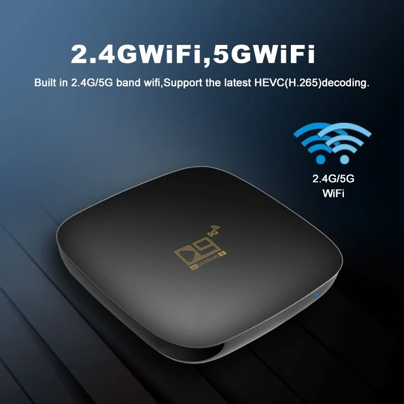 Smart TV Box D9 Android 10.0 Wireless Dual-band High Definition Set-top 5G Speed IPTV Express | Электроника