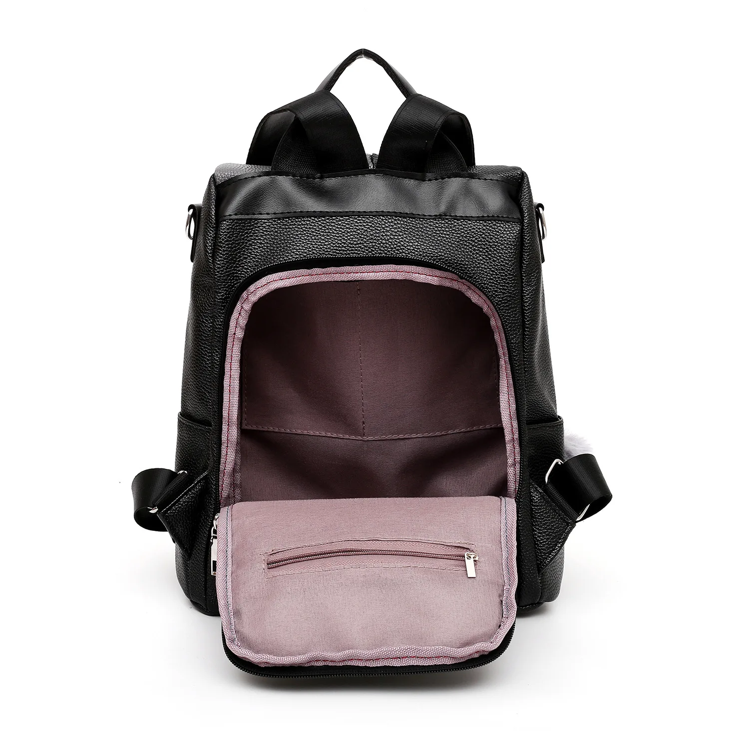 

Backpack Women's 2019 New Style Fashion Korean-style Multi-functional Soft Hide Substance Backpack Large Capacity Casual Versati