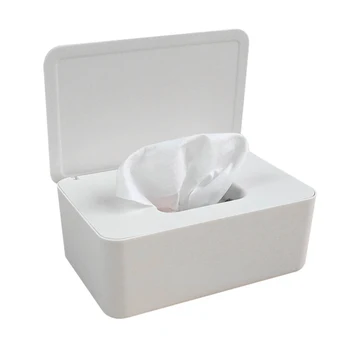 

Storage Case Wipes Dispenser Tissues Box Home Office With Lid Desktop Living Room Dorm Dustproof Modern Holder Moisture-Keeping