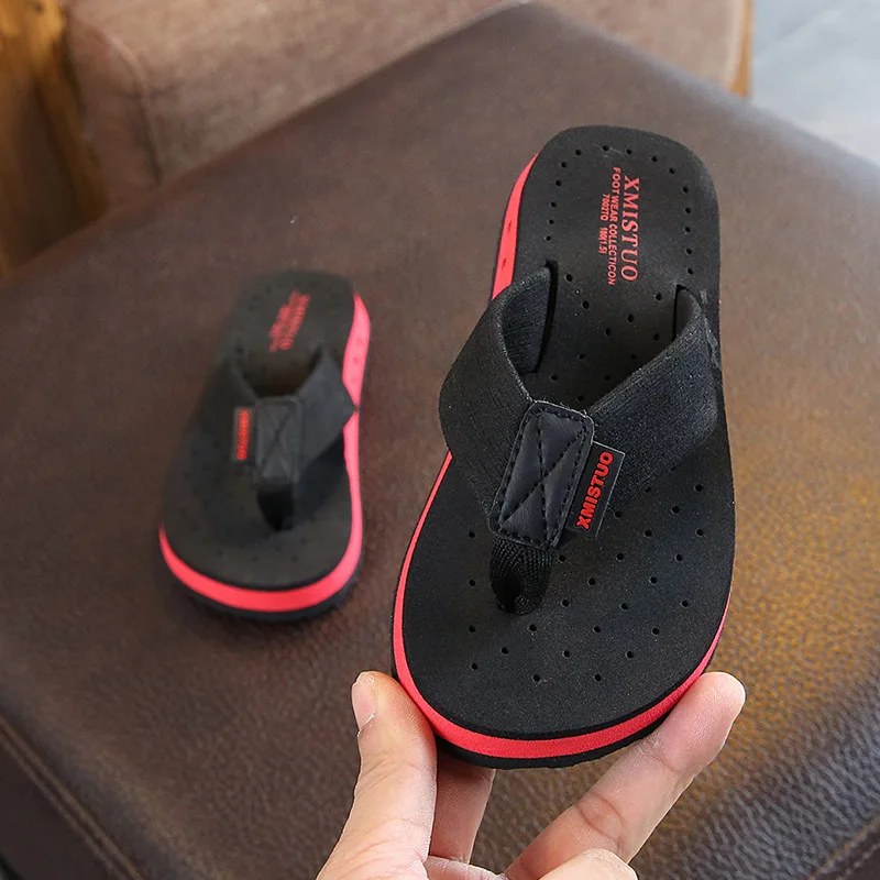 slippers for boy Summer Slippers Kids Meature Boys Flip-Flops Parent-Child Beach Vacation Casual Men's Shoe Children Comfortable Fashion Kids New leather girl in boots Children's Shoes