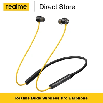 

Realme Buds Wireless Pro Bluetooth 5.0 Neckband Headset Active Noise Cancellation Bass Boost Driver Sports Earphone