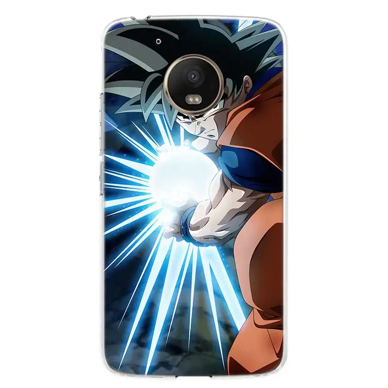 Dragon Ball Z чехол Гоку чехол для телефона для Motorola Moto G7 G6 G5S G5 E4 Plus G4 E5 Play power EU Подарочный чехол с рисунком
