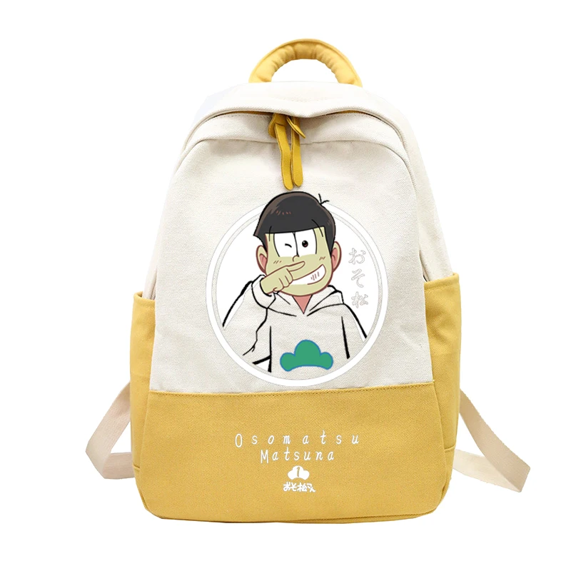 Аниме osomatsu san лоскутный рюкзак женский дорожный рюкзаки для подростков девочек osomatsu-san Bagpack женский Mochila