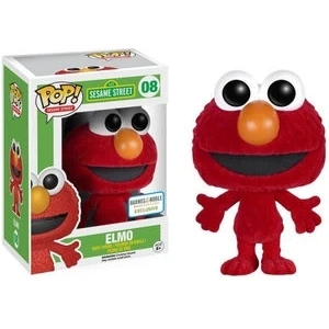 Эксклюзивная официальная Funko поп улица Сезам-Элмо(Флокированный)#08 Виниловая фигурка Коллекционная модель игрушки с оригинальной коробкой