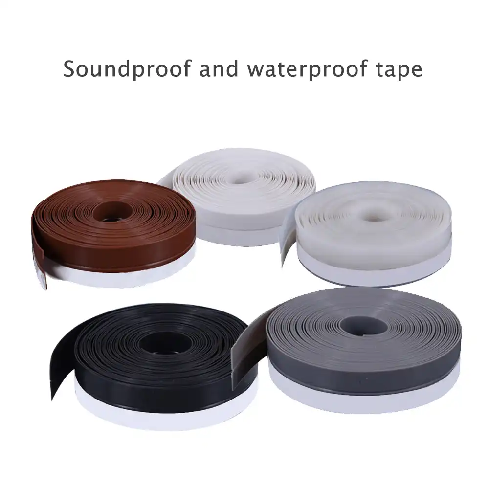Bathroom Door Wall Sealing Strip Self Adhesive Soundproof Tape Sink Basin Edge