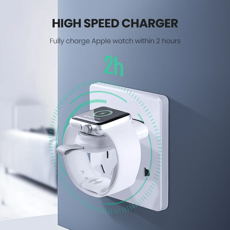 Ugreen Wireless Charger for Apple Watch Charger Series 5 4 3 2 1 Portable MFi USB Charger For Apple 3 Magnetic Wireless Charging