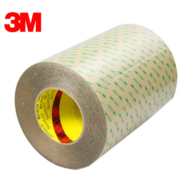 0.75INX60YD( Pack of 2roll) 3M F9460PC VHB Adhesive Transfer Tape with Adhesive 100MP, Clear, 2mil,Dropshipping