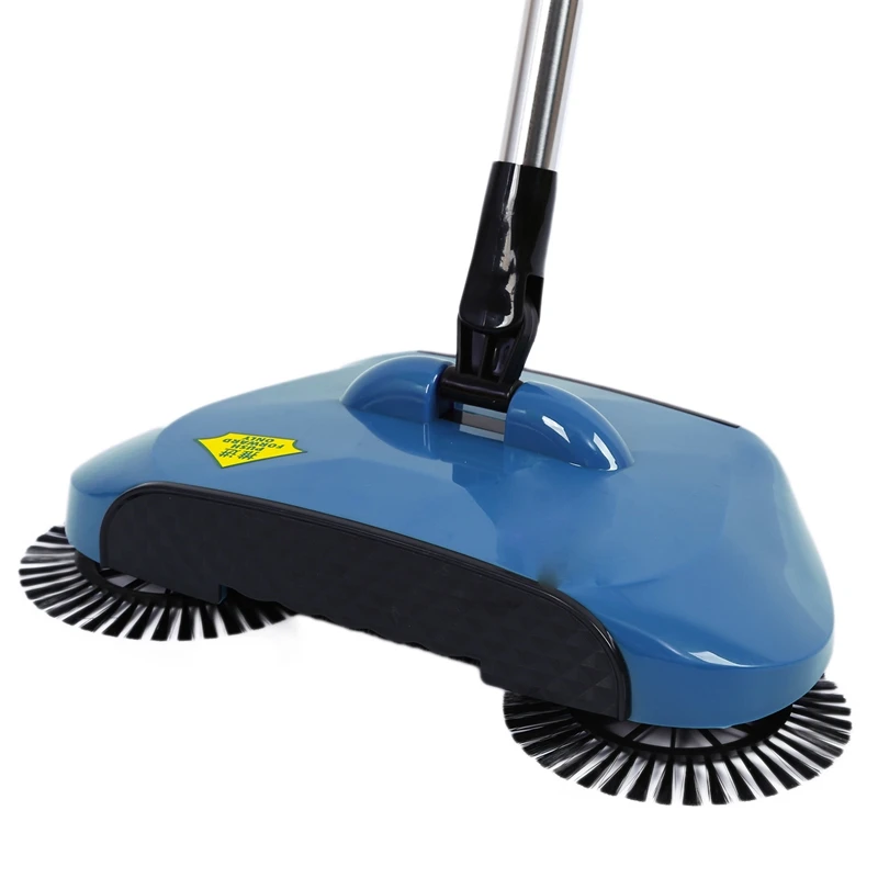 HLZS-Stainless Steel Sweeping Machine Push Type Hand Push Broom Dustpan Handle Household Cleaning Package Hand Push Sweeper Mop
