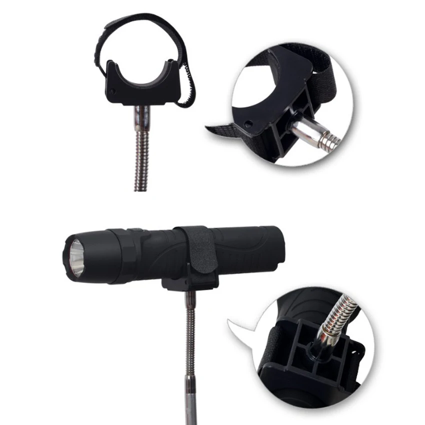 1 Piece Standard Holder Tripod Mount U shap Clip Grip Stand for diameter 20-50mm led Flashlight Torch Fishing light lamp