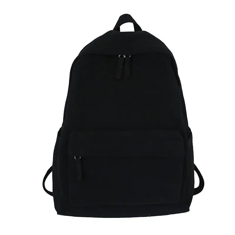 Black cotton backpack Clearance