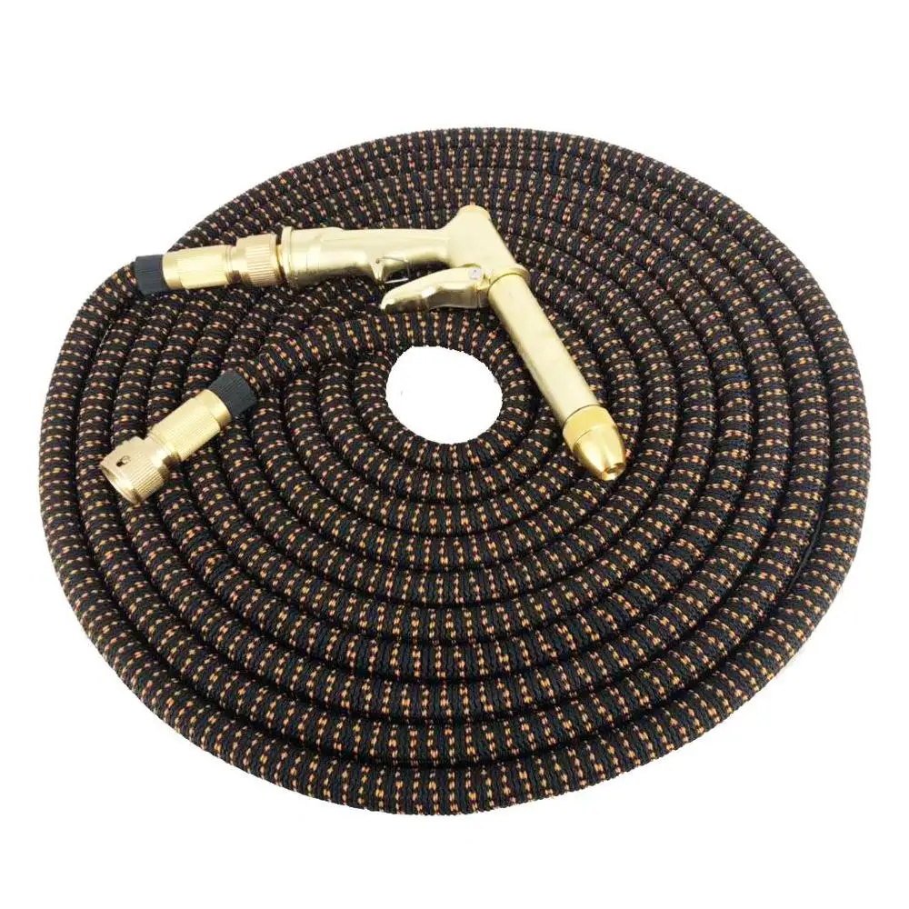 Садовый шланг Magic телескопический резиновый металлический распылитель высокого
