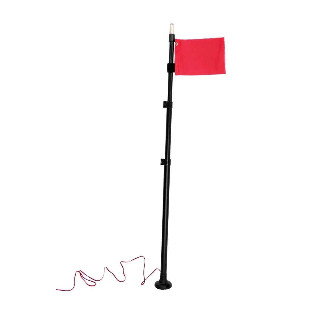 

Professional Kayak Safety Flag With Adjustable Pole And Light