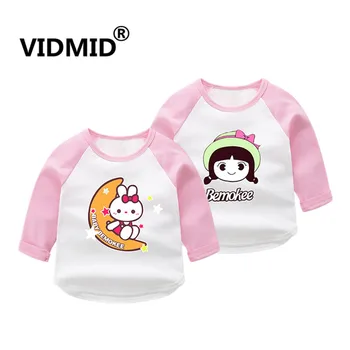

VIDMID Girls Long Sleeve clothes Children's T-shirt Flower Shirt Children casual Long Sleeves Cartoon T-shirts tees 4231 06