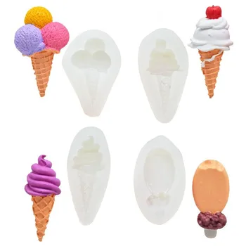 

Ice cream Cones Soap Mold Silicone Resin Mold Cake Decor Mould Art Craft Tools
