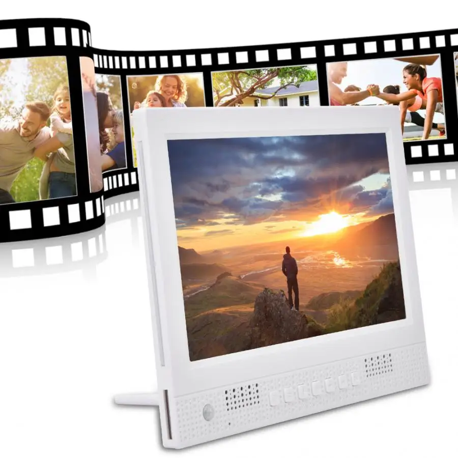 10 inch Electronic Digital Photo Frame Body Induction 1024 * 600 Resolution Support Video Play/Picture Play/Alarm | Электроника