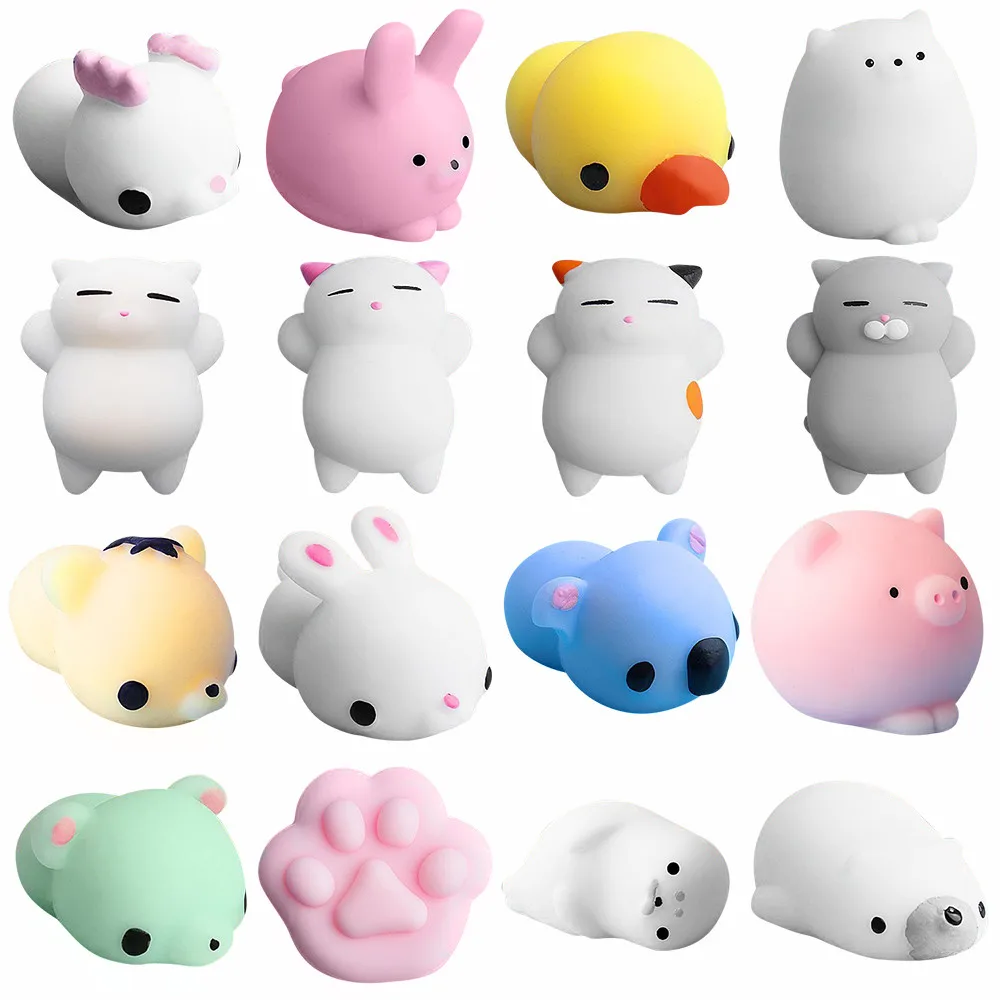 Милый Кот Моти сжимает целебные забавные дети Kawaii игрушка стресс рельефный Декор Squeeze игрушки для детей 9,11
