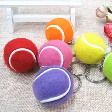 

Durable Key Ring Vibrant Color Fadeless School Carnival Reward Tennis Keychain Keychain Tennis Bag Decor