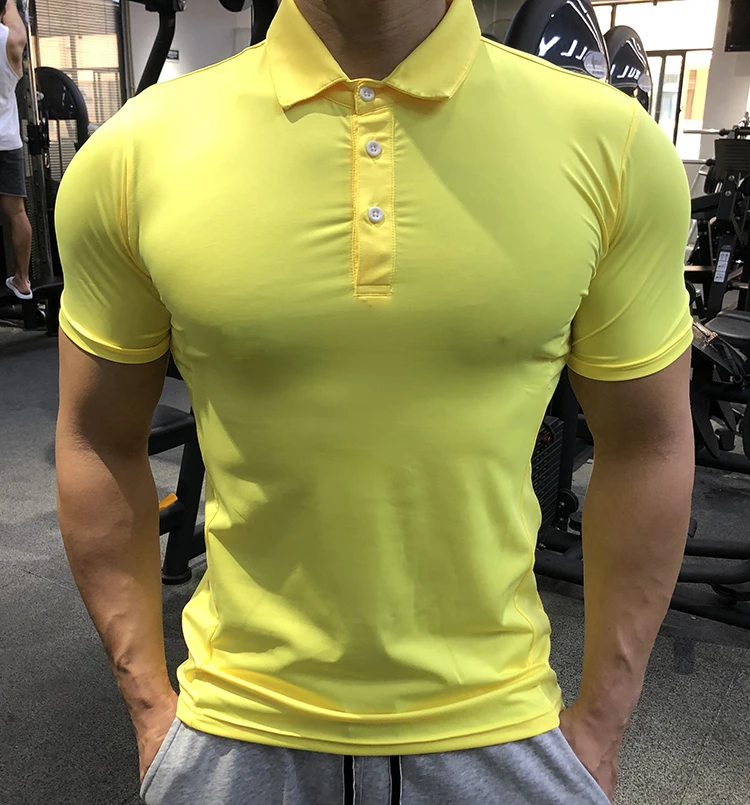 Summer Men Polo T-shirt Gym Running Training Fitness Bodybuilding Casual Sport Top Quality Cotton Short Sleeve Male Tops Tees short sleeve t shirt,sport t shirt,running t shirt,running t shirts,fitness clothes,men t shirts