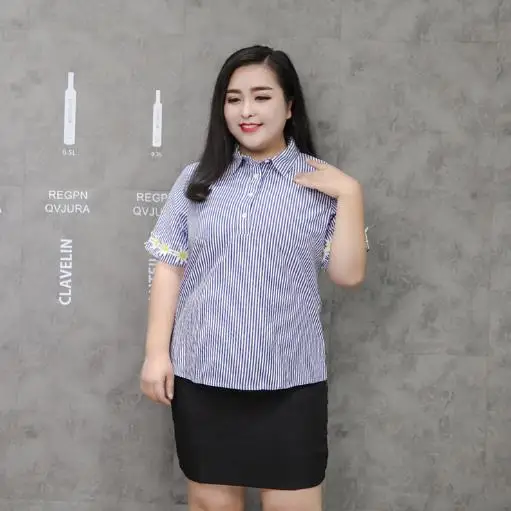 Ropa mujer talla grande 4xl 5xl 6xl женские блузки рубашки Лето 9XL женские блузки, топы с цветочным принтом блузки с коротким рукавом J607
