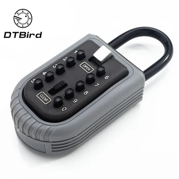 

Storage Lock Box Key Storage Box Key Box Safe Use of Padlock Code Lock Alloy Material Safety Key Link Receiving Box