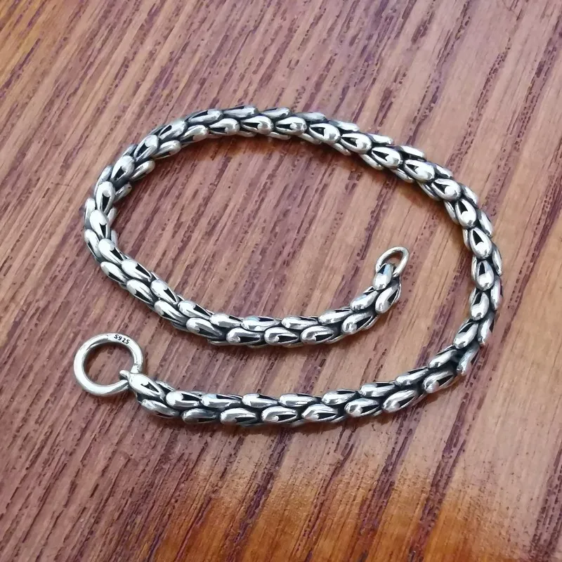 

Advance booking S925 sterling silver Dragon scale chain /phoenix tail chain in producing