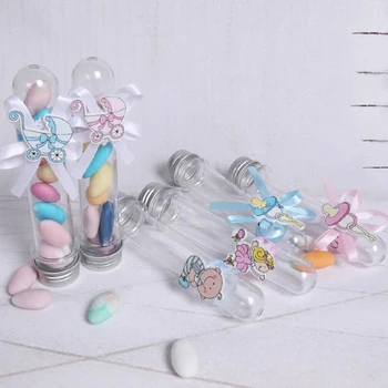 

Fashion Plastic Gift Box Cylindrical Shape Wedding Party Activity Baby Candy Biscuit Juice Wholesale Decorative Plastic Gift Box