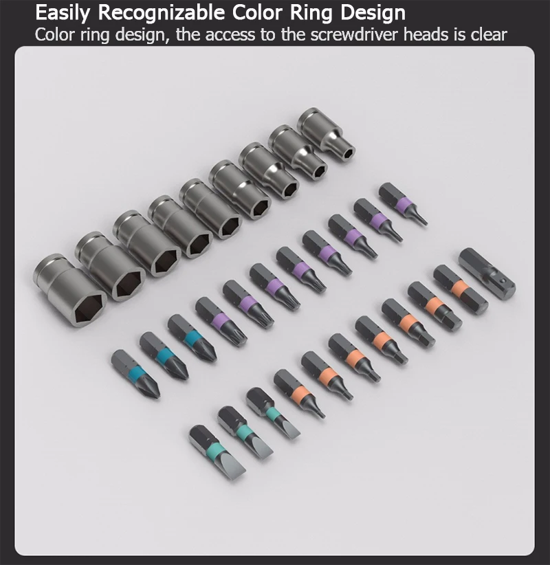 New DUKA ATuMan RS2 33 in 1 Multi-purpose Ratchet Wrench Screwdriver S2 Magnetic Bits Tools Set DIY Household Repair Tool