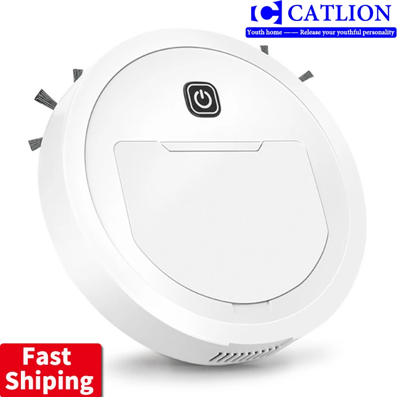 

CATLION 3 in 1 smart robot vacuum cleaners 1800pa rechargeable usb auto smart sweeping dry wet mop clean robot sweeping cleaner