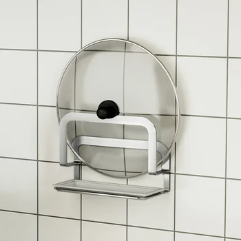 

Punch-free Kitchen Organizer Pot Lid Rack Holder Shelf Cooking Dish Tray Rack Stand Kitchen Accessories Home Storage pf100816