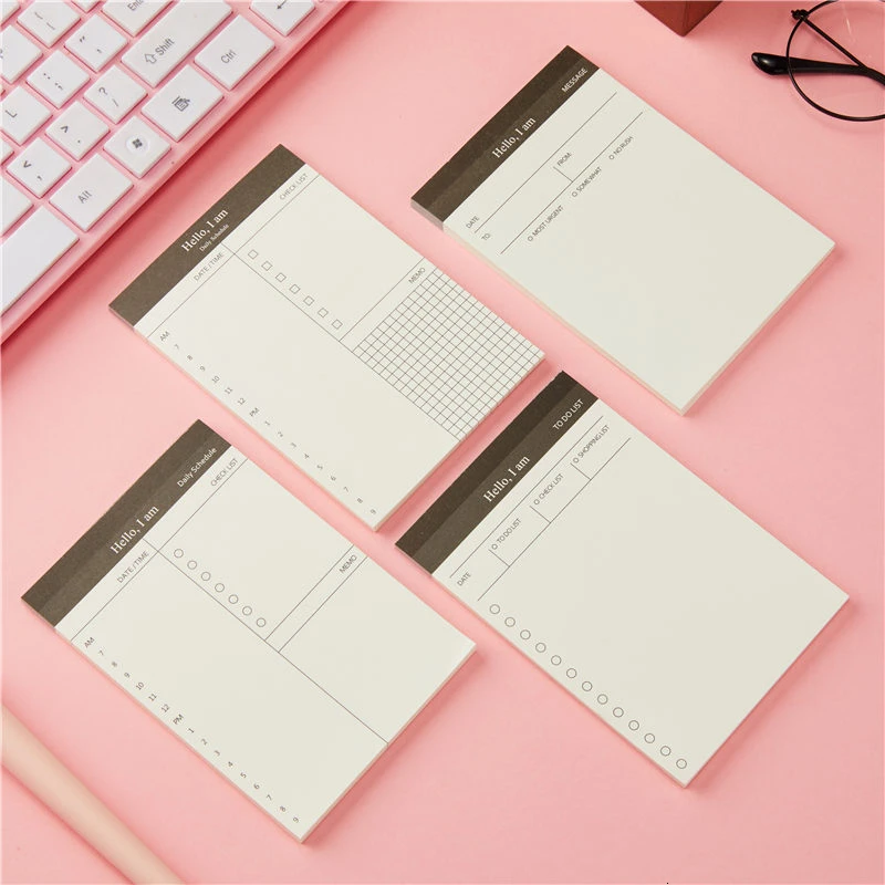 

Creative Buasiness Memo Pad Desk Loose Leaf Notepad Agenda Dialy Planner Sticky Notes Office School Stationary Supplies 02160