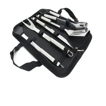 

5~20 PCS Stainless Steel BBQ Tools Set Barbecue Grilling Utensil Accessories Camping Outdoor Cooking Tools Kit with Aluminum Box