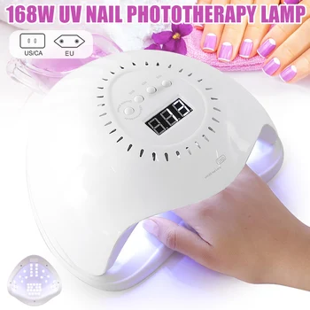 

Whol LED Nail Lamp for Manicure Nail Dryer Machine UV Lamp for Curing UV Gel Nail Polish With Motion Sensing LCD Display M3