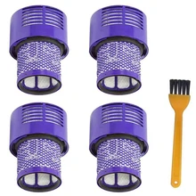 4 unidade de filtro lavável pacote para dyson v10 sv12 cyclone animal absoluto total limpo aspirador