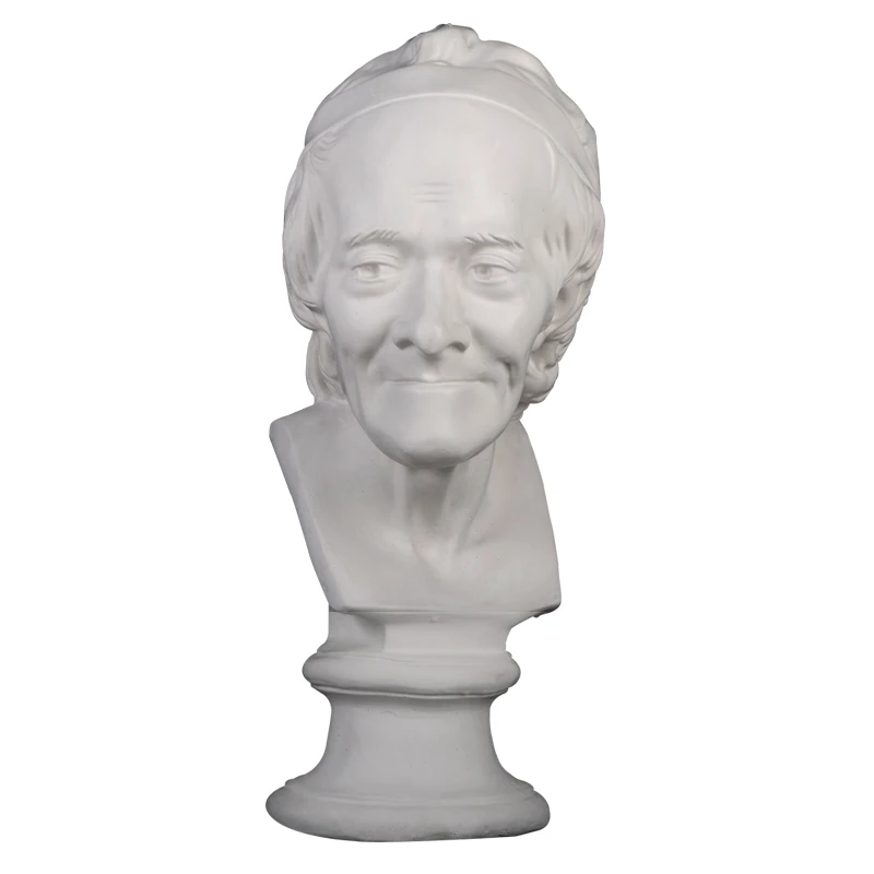 

Notability Philosopher Deism Voltaire Bust Gypsum Head Portraits Statue Line Drawing Teaching Aids Bust Art RESIN Ornament M2803