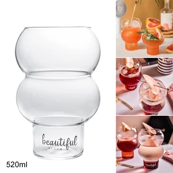 

Drinking Glass Cup Yogurt Cup for Breakfast Coffee Cocktail Cup Heat-resistant Glass Hydroponic Vases 66CY