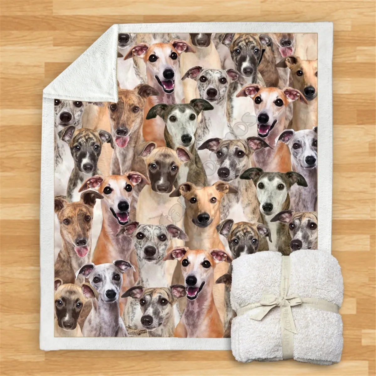 You Will Have A Bunch Of Whippets Blanket 3D Printed Fleece on Bed Home Textiles Dreamlike 06 | Дом и сад