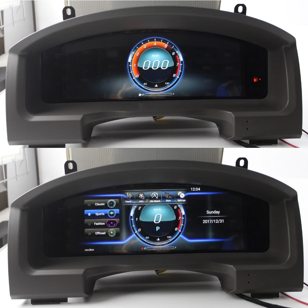 For Toyota Land Cruiser 200 J200 LC200 Instrument Panel Replacement LED Dashboard Entertainment Intelligent System Android touch