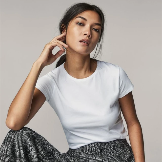 MRMT 2025 Brand New 100% Cotton Women's T-Shirts Short Sleeves Solid Color Women T shirt for Female T-shirt Tops Woman Tshirt 1